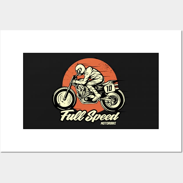 Full Speed Moto Wall Art by D3monic